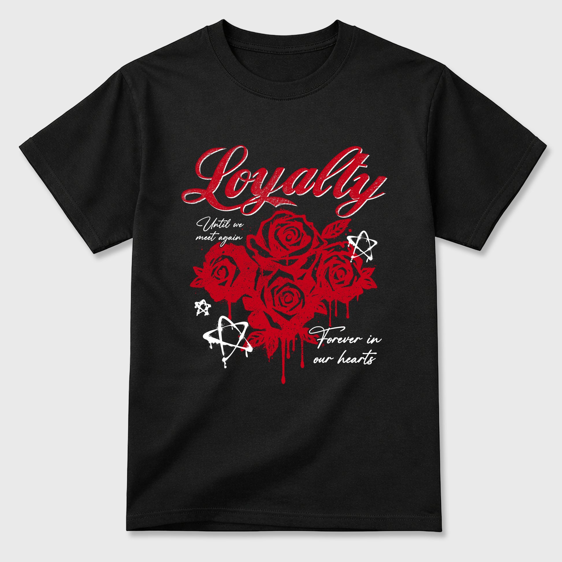 Sneaker match tees – Sneaker Tees To Match Air Jordan 13 University Red Shoes – Loyalty Tee Black 2