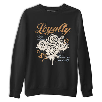 Sneaker match tees – Sneaker Tees To Match Air Jordan 3 Champagne and Oysters Shoes – Loyalty Tee Black 2
