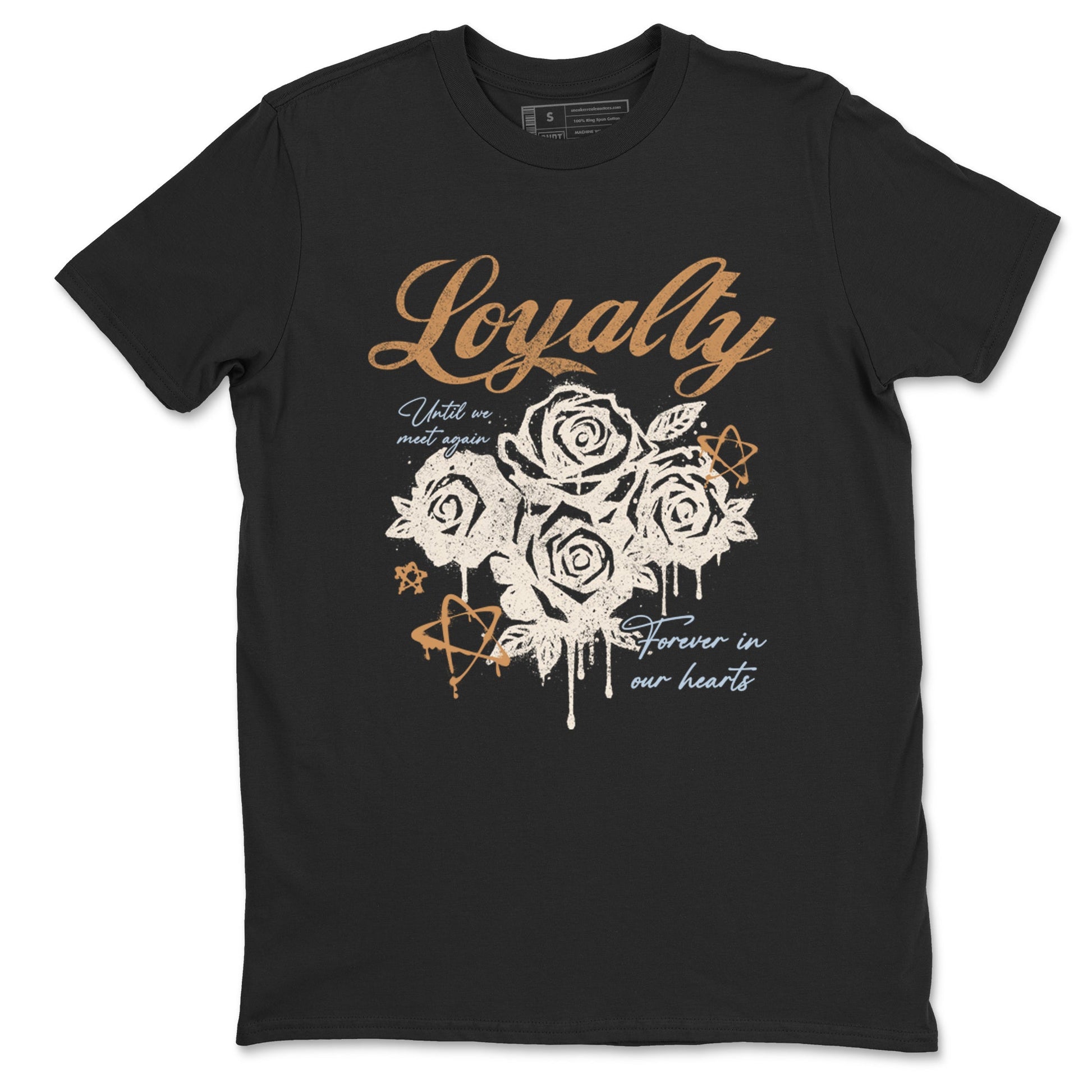 Sneaker match tees – Sneaker Tees To Match Air Jordan 3 Champagne and Oysters Shoes – Loyalty Tee Black 2