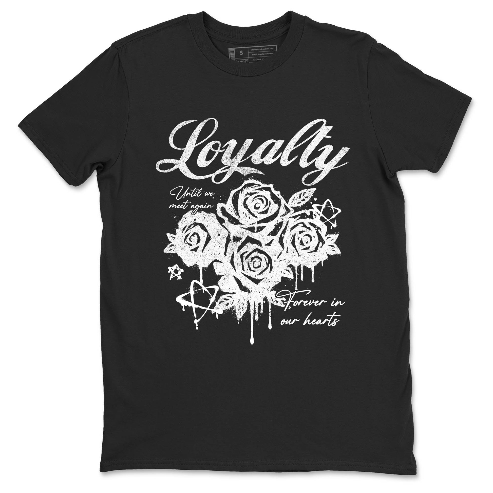 Best Sneakerfit graphic tee – Sneaker Tees To Match Air Jordan 4 Retro Black Cat Sneakers – Loyalty Tee Black 2