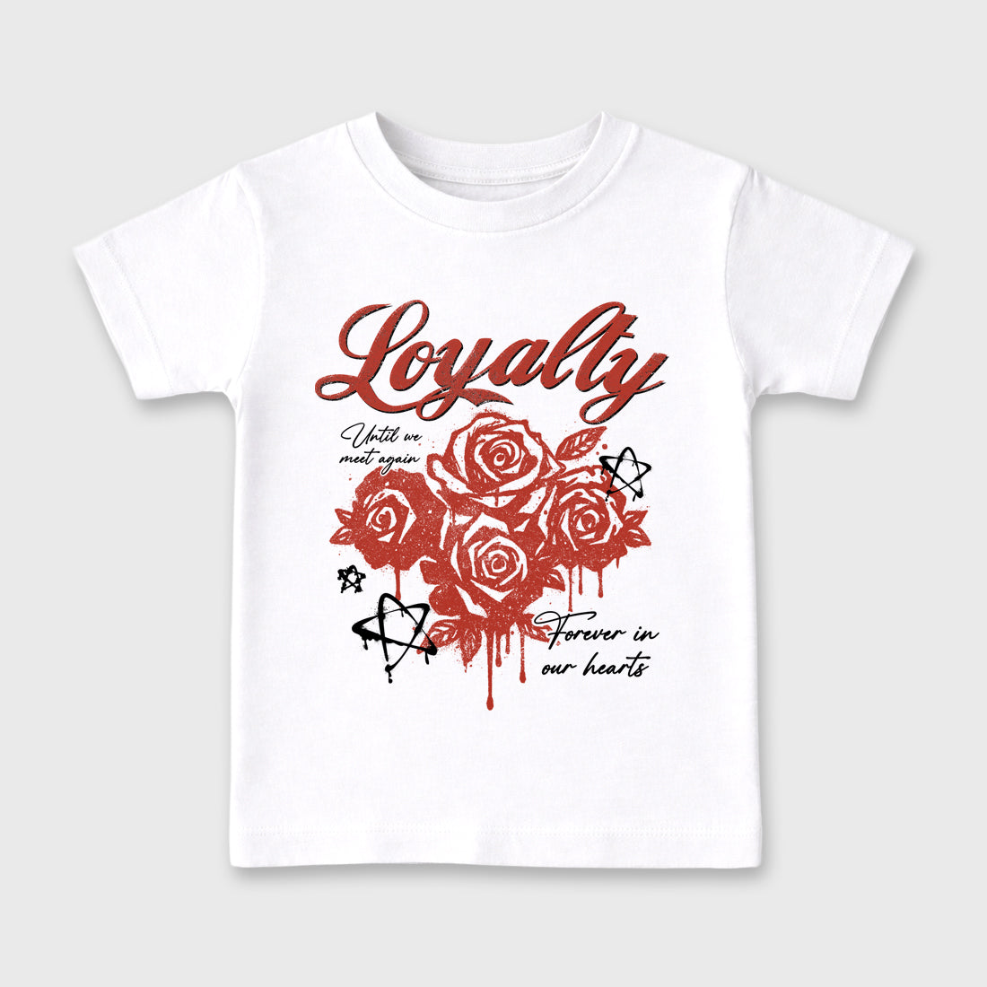 Sneaker match tees – Sneaker Tees To Match Air Jordan 4 Brick After Brick Shoes – Loyalty Kids T-Shirt White 2