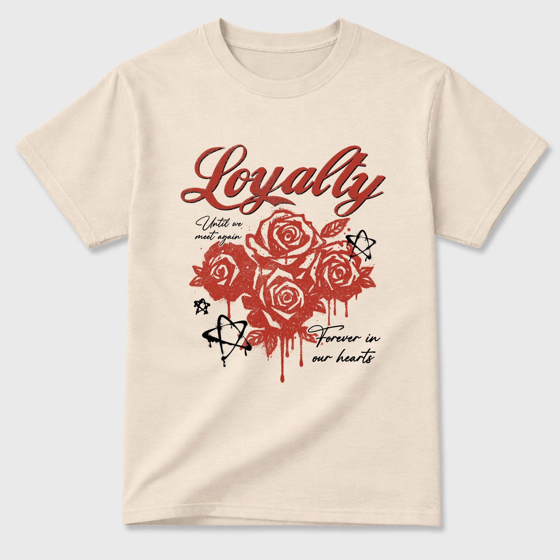 Sneaker match tees – Sneaker Tees To Match Air Jordan 4 Brick After Brick Shoes – Loyalty Tee Natural 2