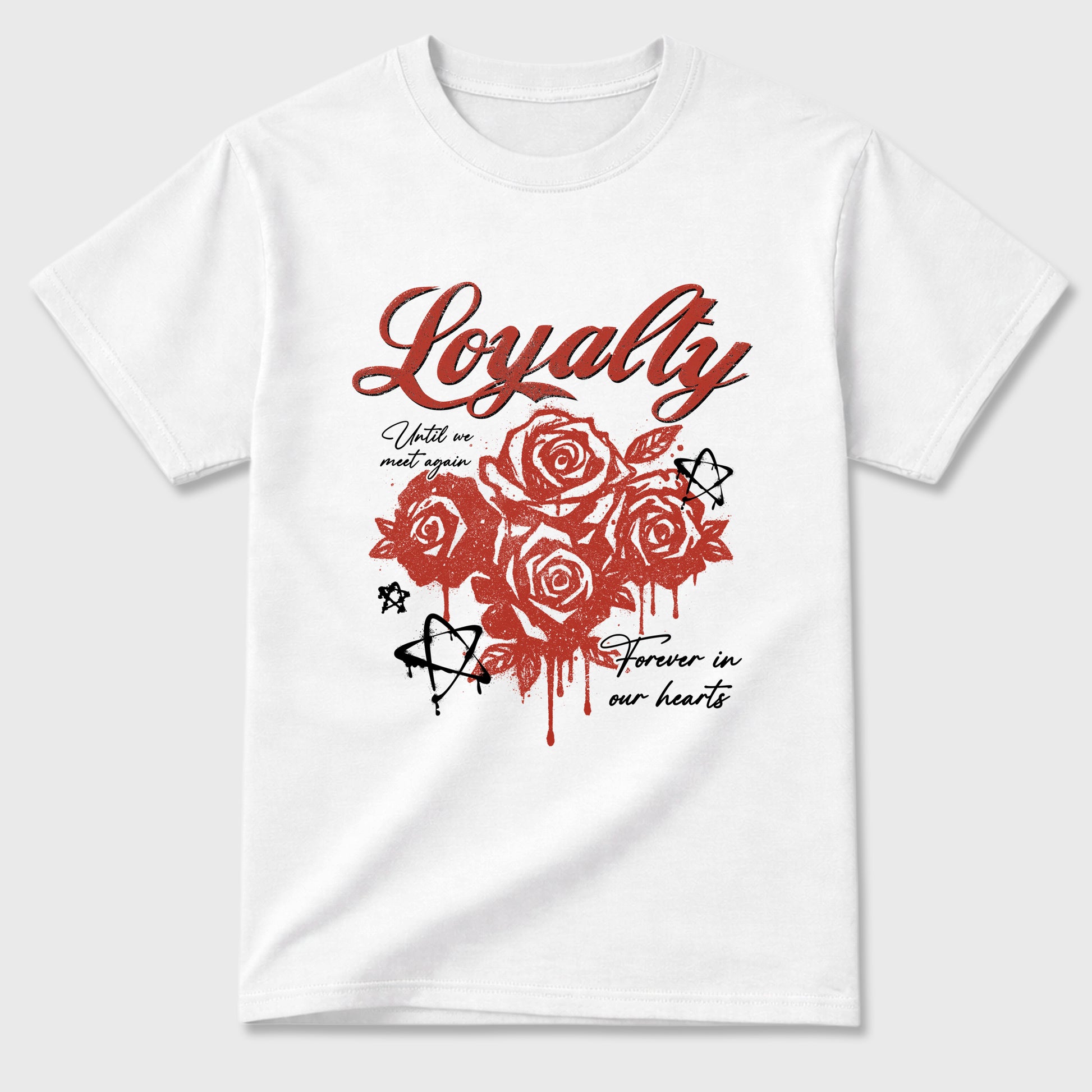 Sneaker match tees – Sneaker Tees To Match Air Jordan 4 Brick After Brick Shoes – Loyalty Tee White 2