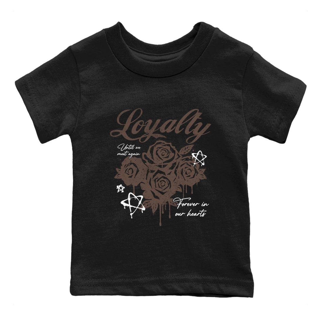 Sneaker match tees – Sneaker Tees To Match Air Jordan 4 Cave Stone Shoes – Loyalty Kids T-Shirt Black 2