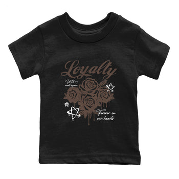 Sneaker match tees – Sneaker Tees To Match Air Jordan 4 Cave Stone Shoes – Loyalty Kids T-Shirt Black 2