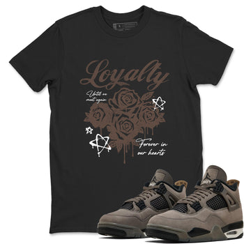 Sneaker match tees – Sneaker Tees To Match Air Jordan 4 Cave Stone Shoes – Loyalty Tee Black 1