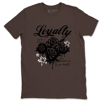 Sneaker match tees – Sneaker Tees To Match Air Jordan 4 Cave Stone Shoes – Loyalty Tee Dark Chocolate 2