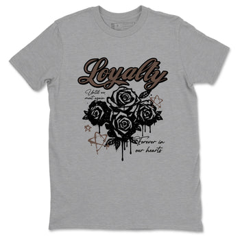 Sneaker match tees – Sneaker Tees To Match Air Jordan 4 Cave Stone Shoes – Loyalty Tee Heather Grey 2