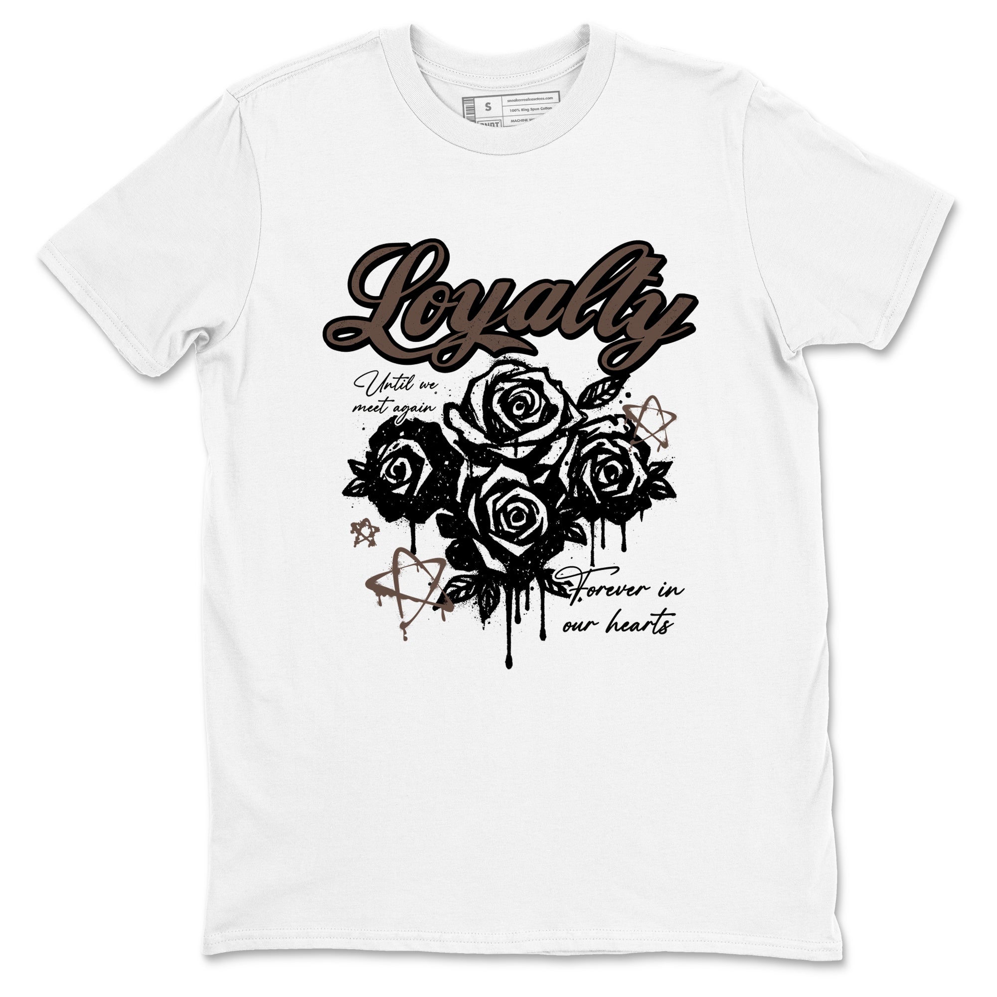 Sneaker match tees – Sneaker Tees To Match Air Jordan 4 Cave Stone Shoes – Loyalty Tee White 2