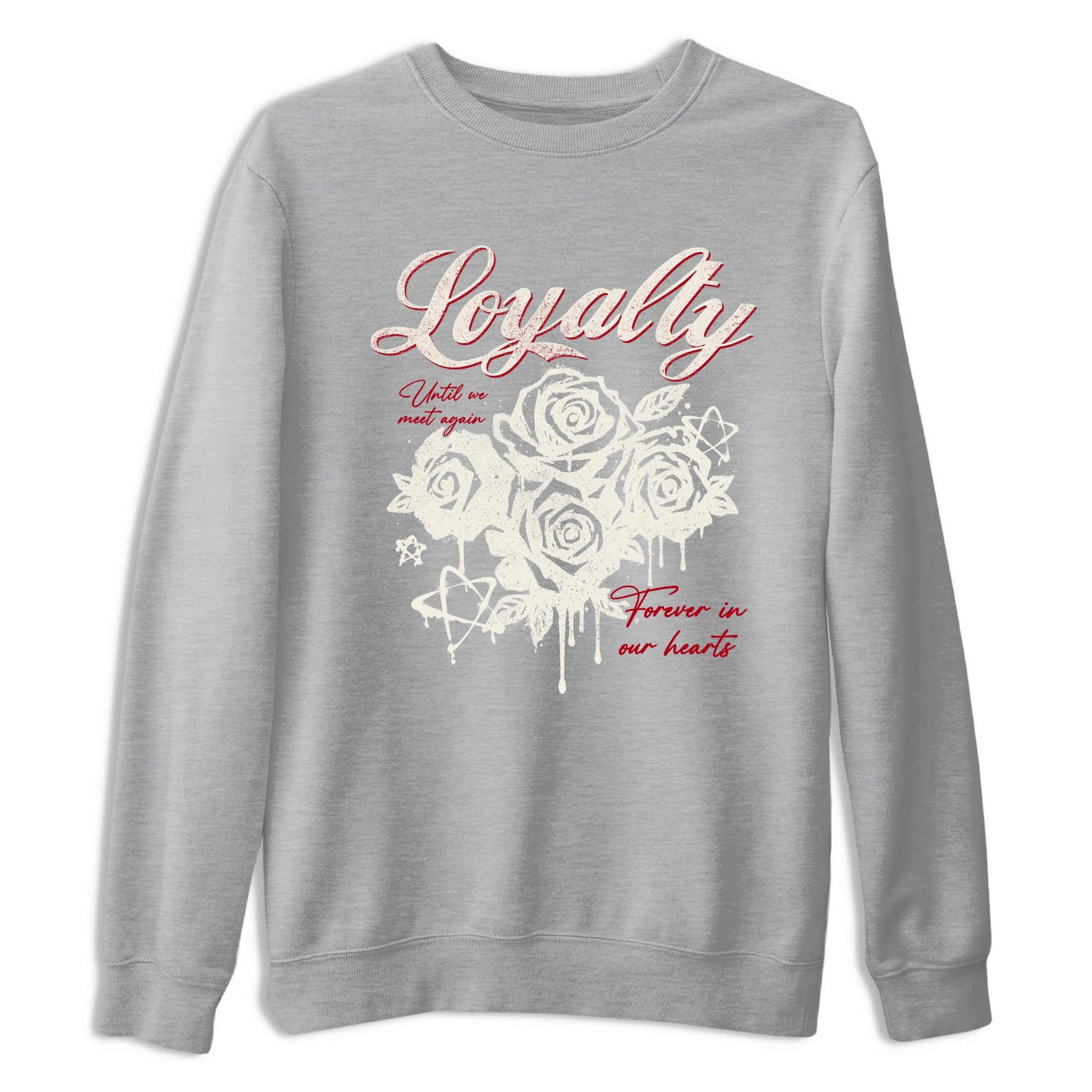 Sneaker match tees – Sneaker Tees To Match Air Jordan 4 Flight Club Shoes – Loyalty Tee Heather Grey 2