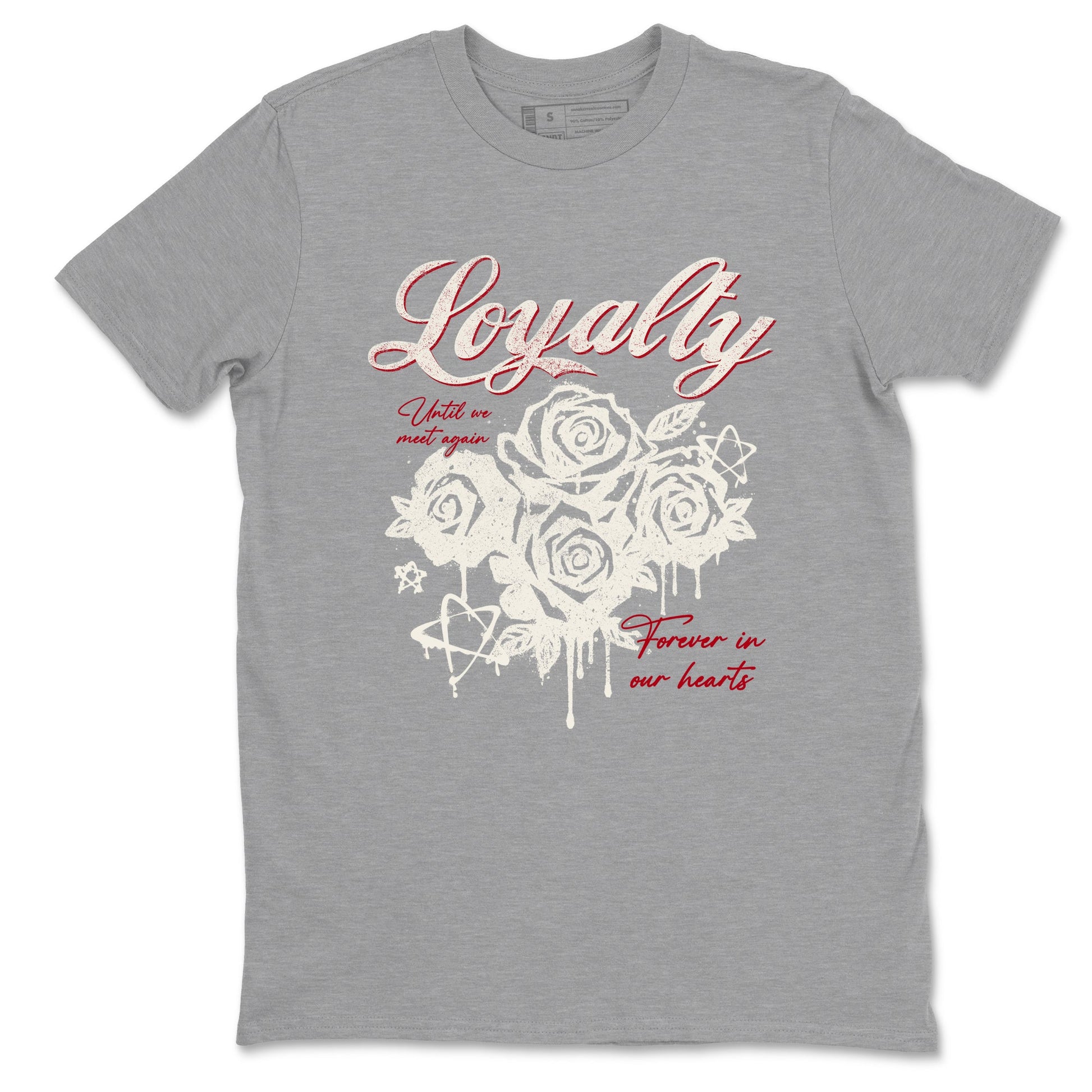 Sneaker match tees – Sneaker Tees To Match Air Jordan 4 Flight Club Shoes – Loyalty Tee Heather Grey 2