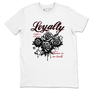 Sneaker match tees – Sneaker Tees To Match Air Jordan 4 Flight Club Shoes – Loyalty Tee White 2