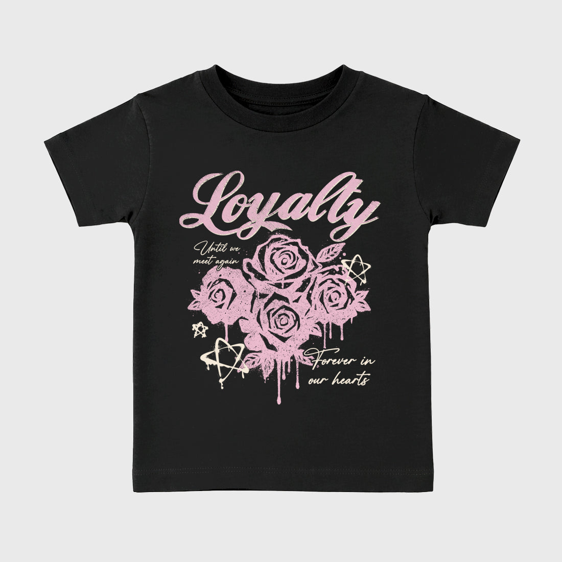 Sneaker match tees – Sneaker Tees To Match Air Jordan 4 Iced Carmine Shoes – Loyalty Kids T-Shirt Black 2