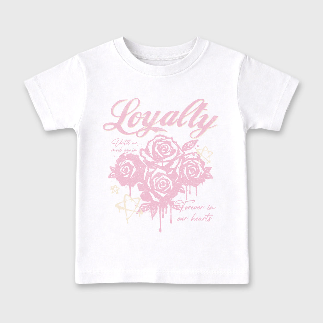 Sneaker match tees – Sneaker Tees To Match Air Jordan 4 Iced Carmine Shoes – Loyalty Kids T-Shirt White 2