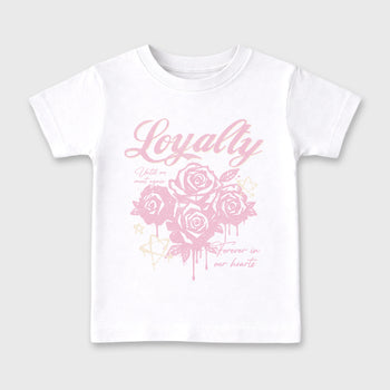 Sneaker match tees – Sneaker Tees To Match Air Jordan 4 Iced Carmine Shoes – Loyalty Kids T-Shirt White 2
