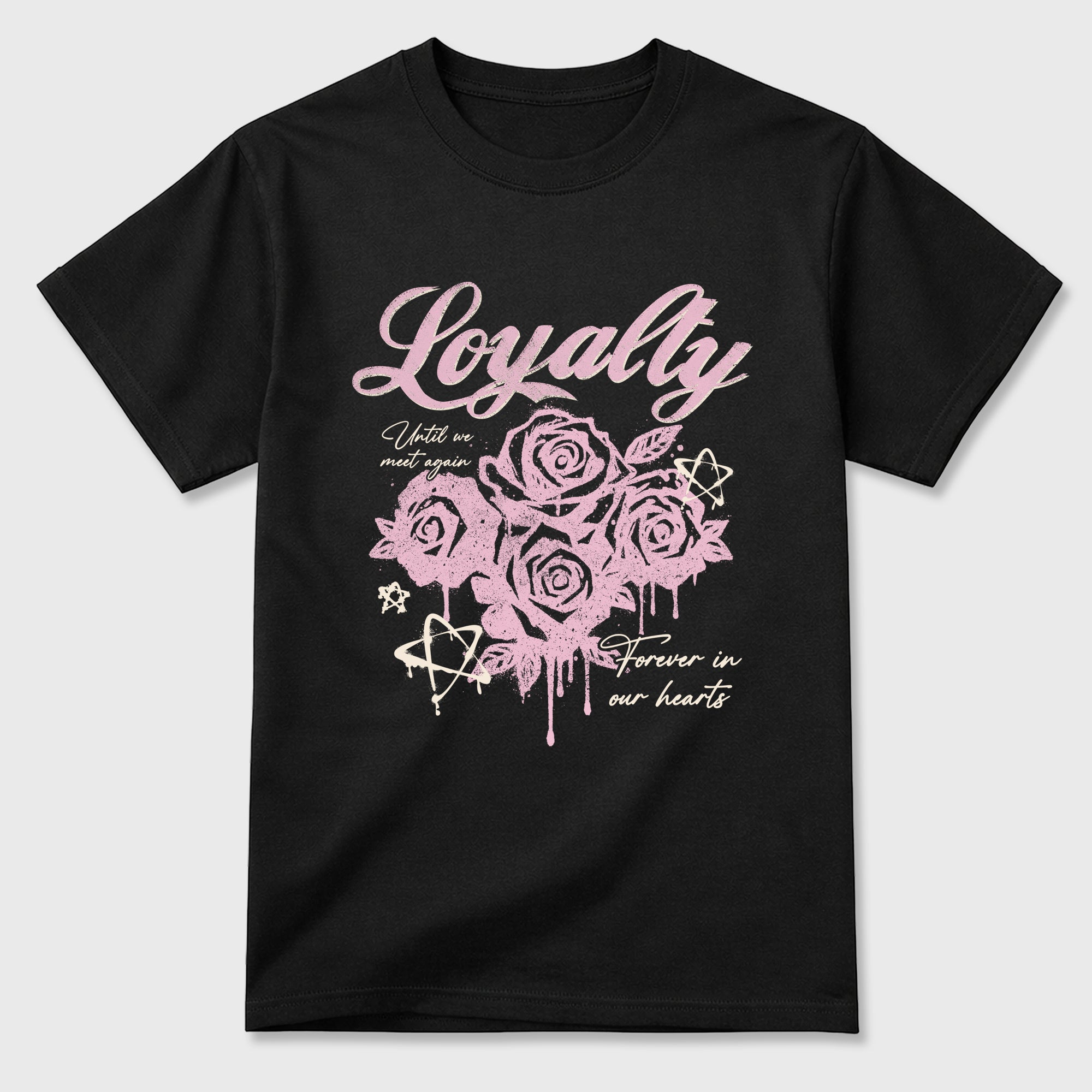Sneaker match tees – Sneaker Tees To Match Air Jordan 4 Iced Carmine Shoes – Loyalty Tee Black 2