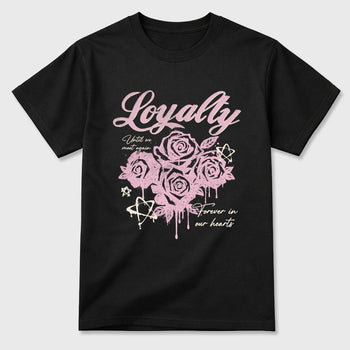 Sneaker match tees – Sneaker Tees To Match Air Jordan 4 Iced Carmine Shoes – Loyalty Tee Black 2