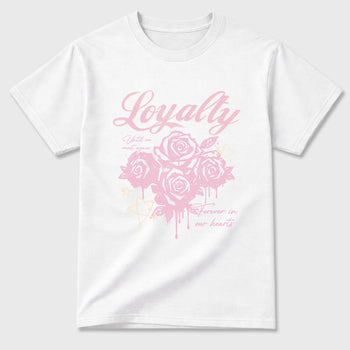 Sneaker match tees – Sneaker Tees To Match Air Jordan 4 Iced Carmine Shoes – Loyalty Tee White 2