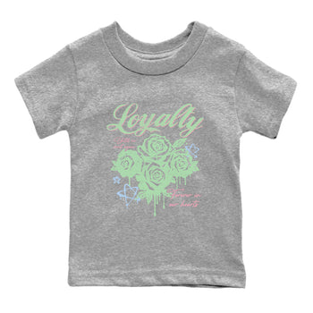 Best Sneakerfits graphic tee – Perfect Valentine's Day outfits to match Air Jordan 4 Valentines Day Kids – Loyalty Kids T-Shirt Heather Grey 2
