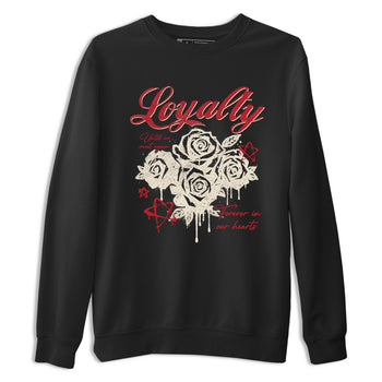 Sneaker match tees – Sneaker Tees To Match Air Jordan 4 Valentines Day Shoes – Loyalty Tee Black 2