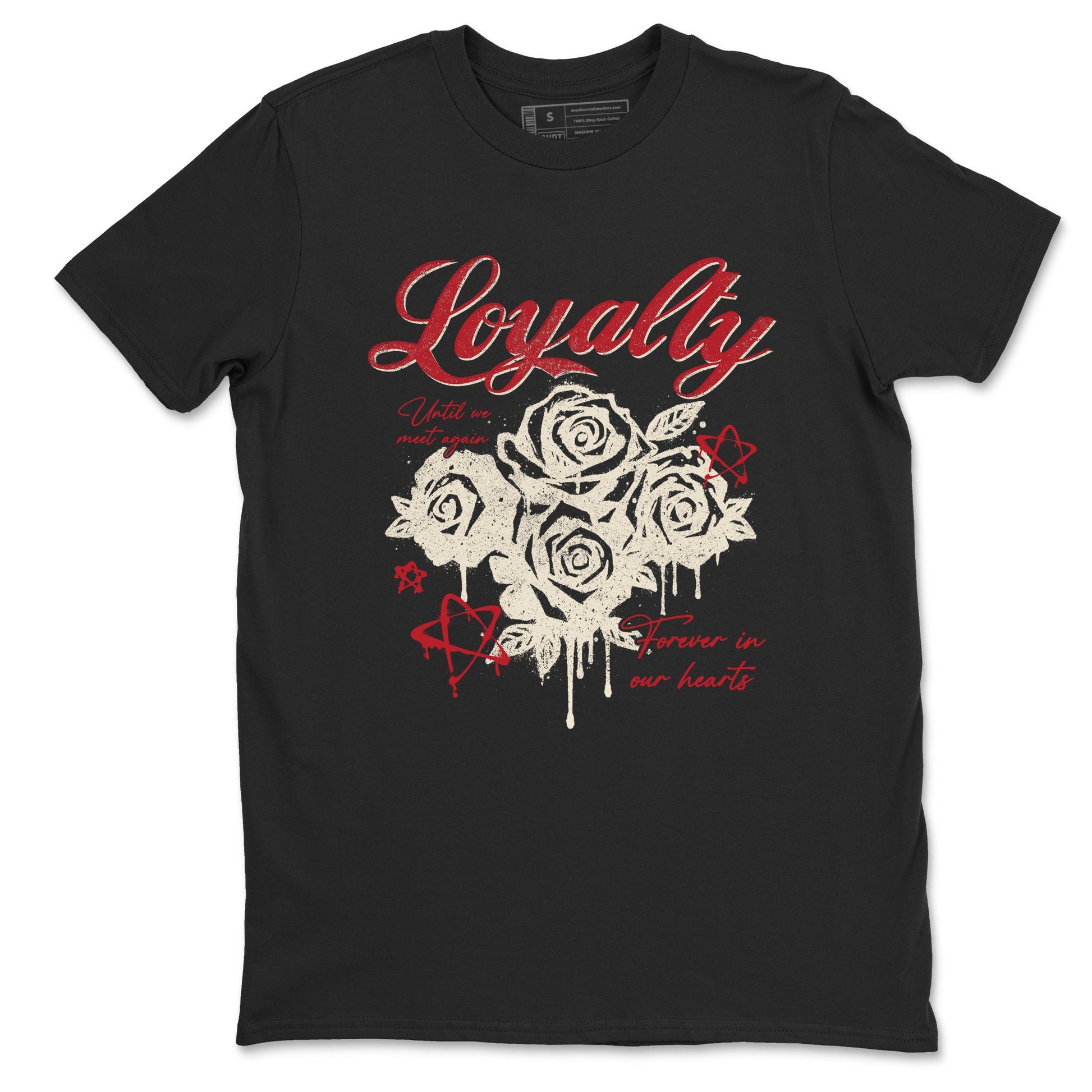 Sneaker match tees – Sneaker Tees To Match Air Jordan 4 Valentines Day Shoes – Loyalty Tee Black 2