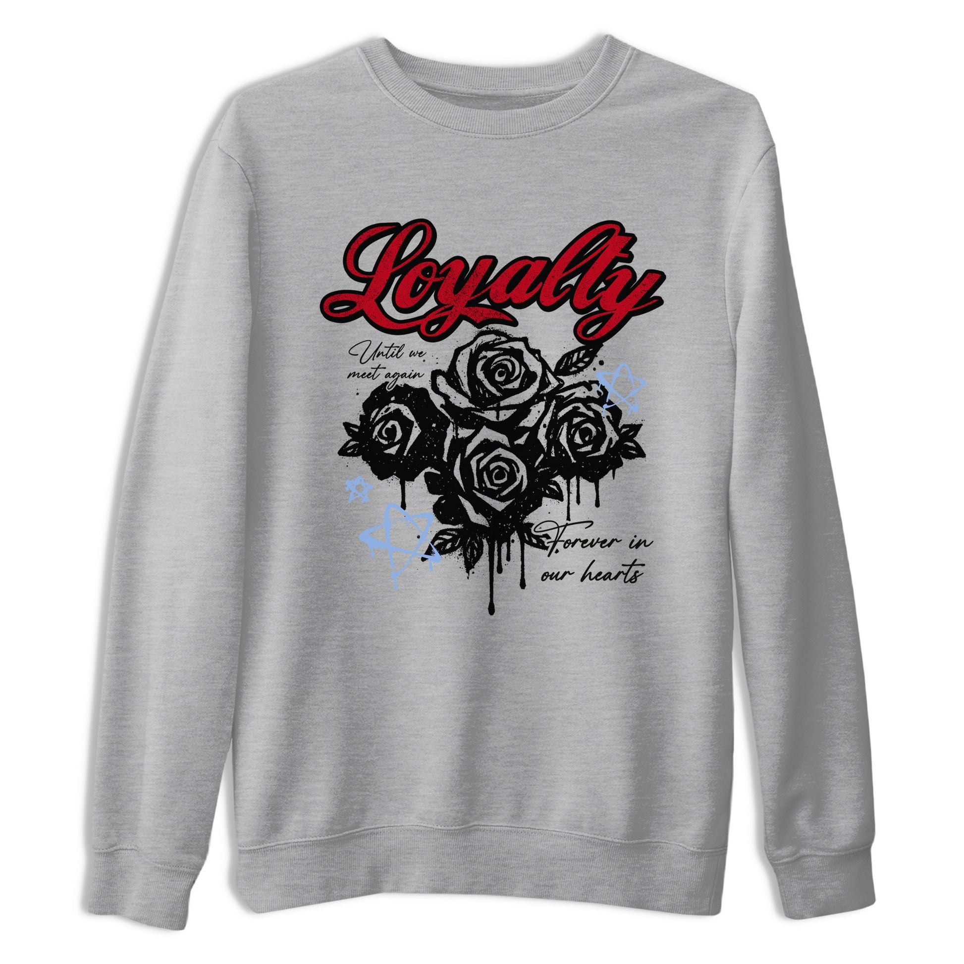 Sneaker match tees – Sneaker Tees To Match Air Jordan 5 Fire Red Shoes – Loyalty Tee Heather Grey 2