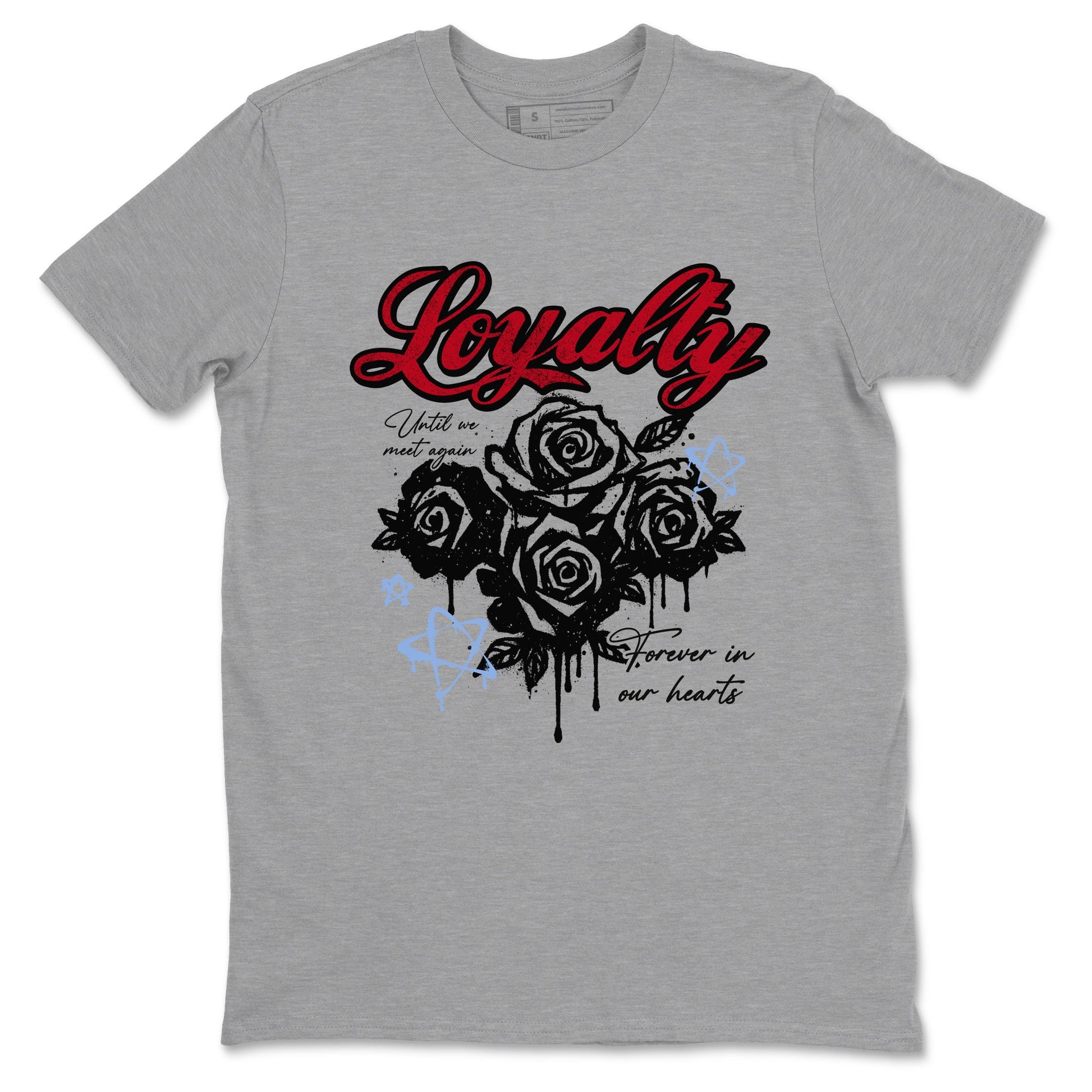 Sneaker match tees – Sneaker Tees To Match Air Jordan 5 Fire Red Shoes – Loyalty Tee Heather Grey 2