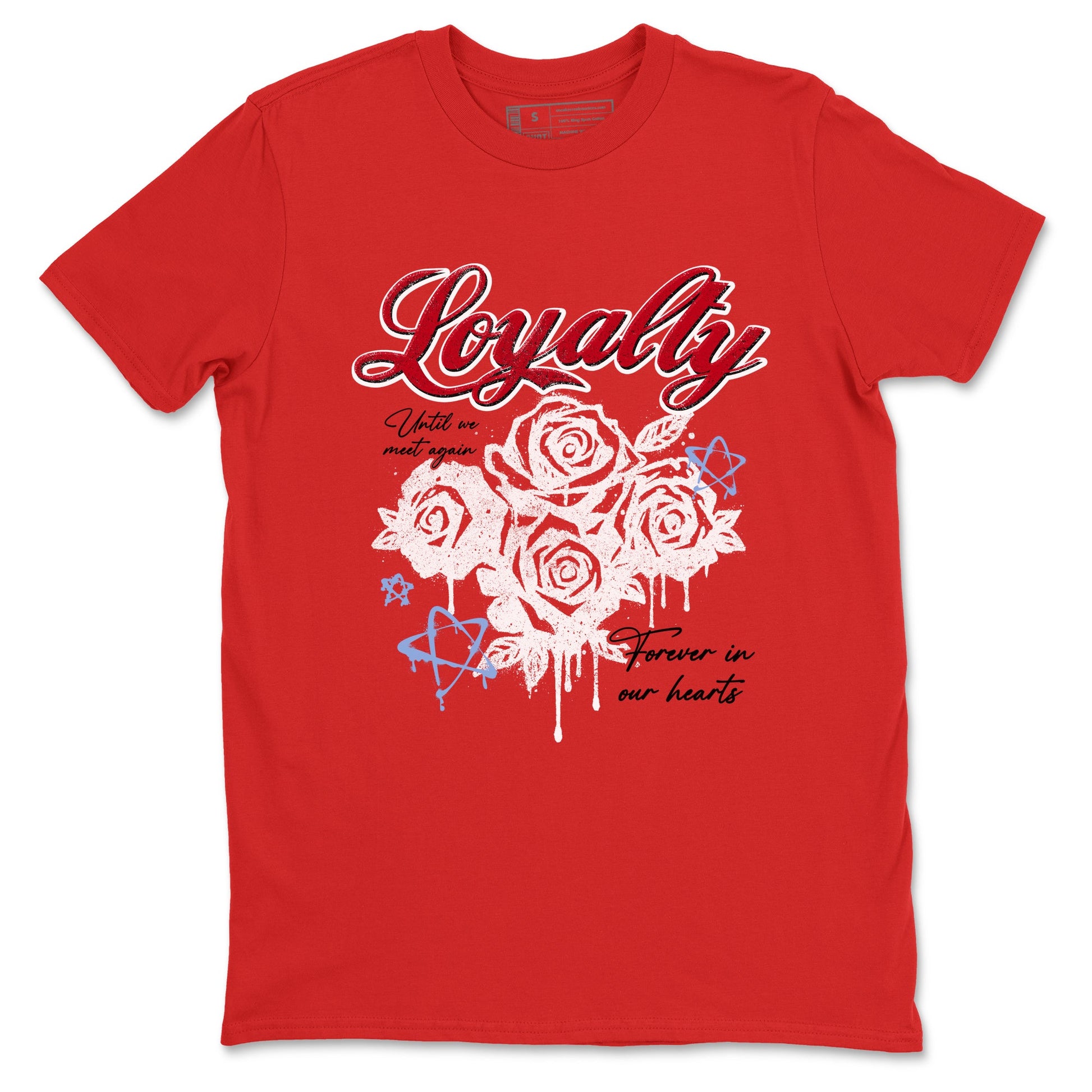 Sneaker match tees – Sneaker Tees To Match Air Jordan 5 Fire Red Shoes – Loyalty Tee Red 2