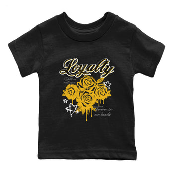 Sneaker match tees – Sneaker Tees To Match Air Jordan 5 Tokyo Shoes – Loyalty Kids T-Shirt Black 2