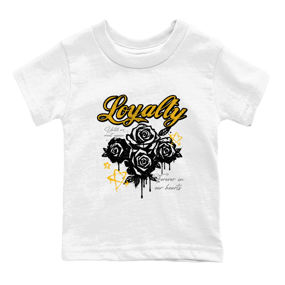 Sneaker match tees – Sneaker Tees To Match Air Jordan 5 Tokyo Shoes – Loyalty Kids T-Shirt White 2