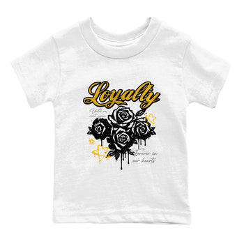 Sneaker match tees – Sneaker Tees To Match Air Jordan 5 Tokyo Shoes – Loyalty Kids T-Shirt White 2
