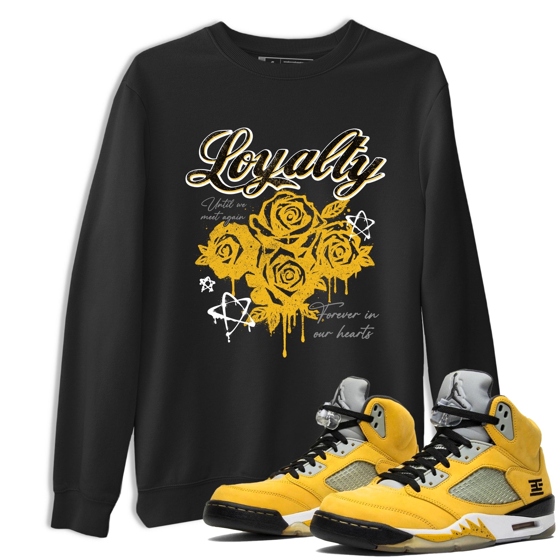 Sneaker match tees – Sneaker Tees To Match Air Jordan 5 Tokyo Shoes – Loyalty Tee Black 1