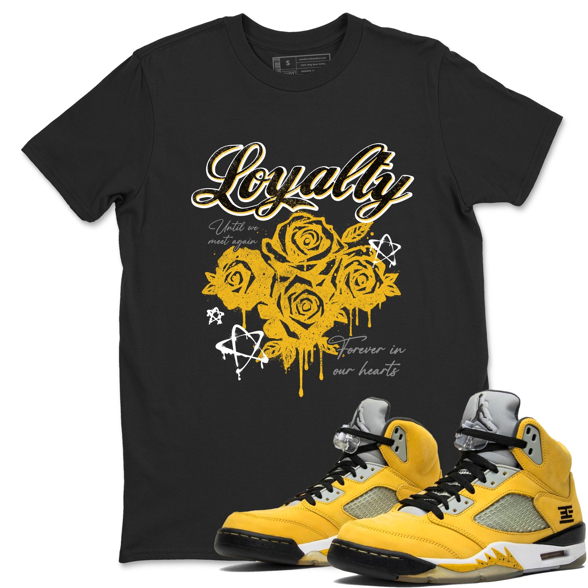 Sneaker match tees – Sneaker Tees To Match Air Jordan 5 Tokyo Shoes – Loyalty Tee Black 1