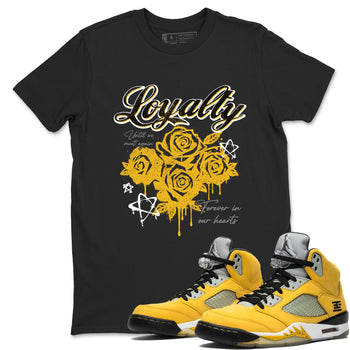 Sneaker match tees – Sneaker Tees To Match Air Jordan 5 Tokyo Shoes – Loyalty Tee Black 1