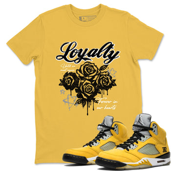 Sneaker match tees – Sneaker Tees To Match Air Jordan 5 Tokyo Shoes – Loyalty Tee Daisy 1