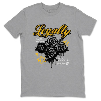 Sneaker match tees – Sneaker Tees To Match Air Jordan 5 Tokyo Shoes – Loyalty Tee Heather Grey 2