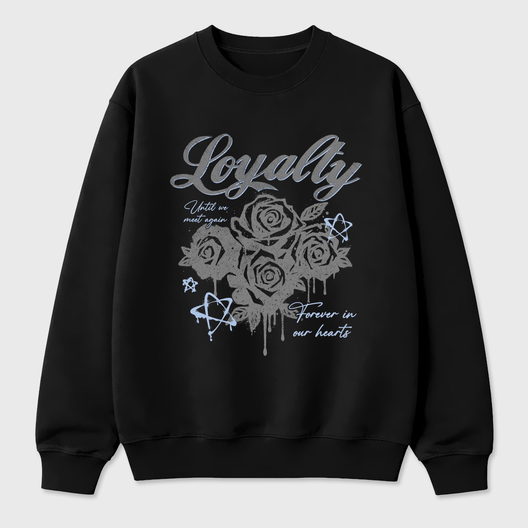 Sneaker match tees – Sneaker Tees To Match Air Jordan 5 Wolf Grey Shoes – Loyalty Tee Black 2