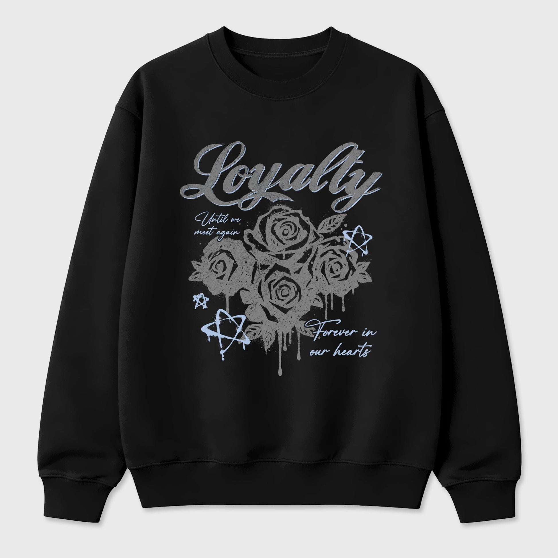 Sneaker match tees – Sneaker Tees To Match Air Jordan 5 Wolf Grey Shoes – Loyalty Tee Black 2