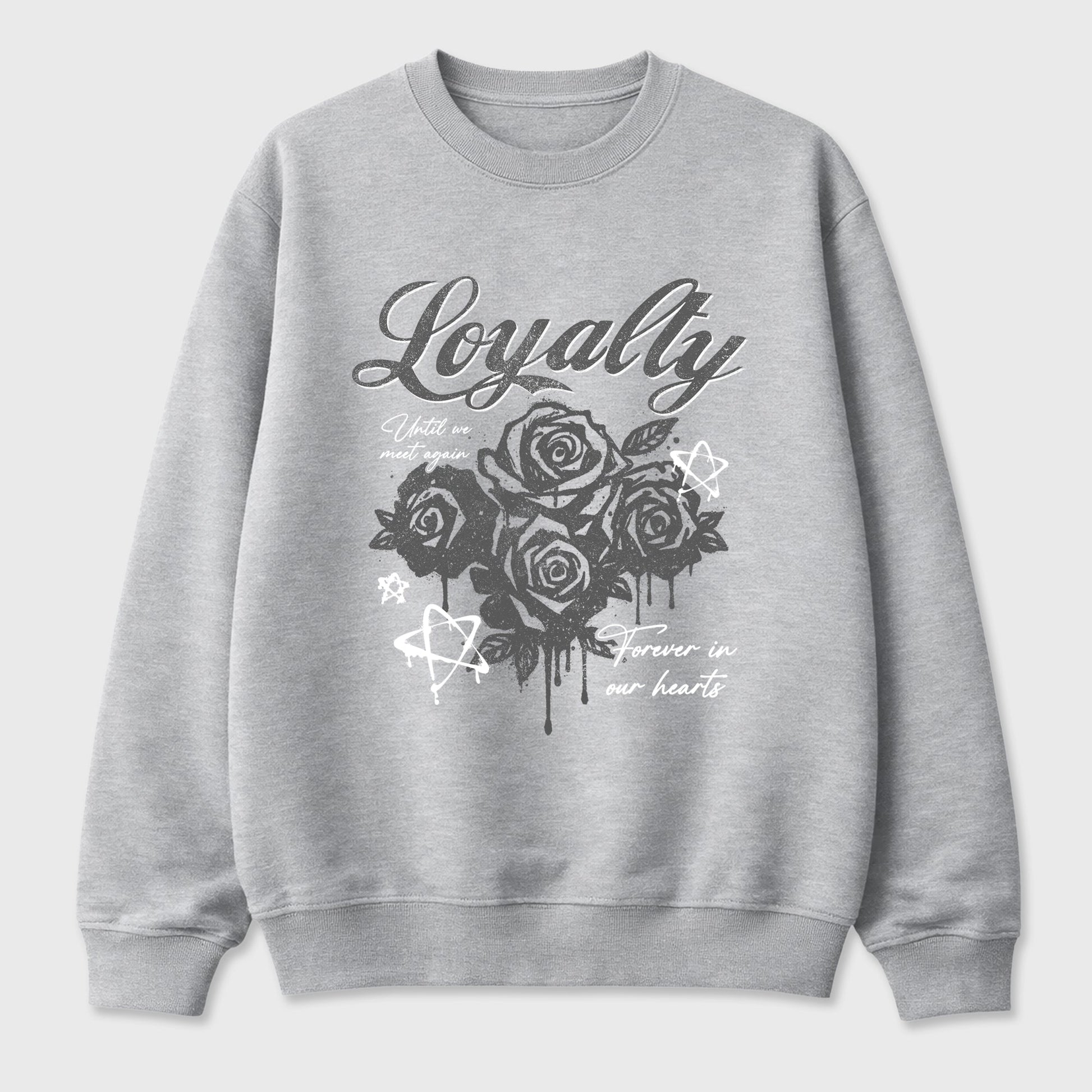 Sneaker match tees – Sneaker Tees To Match Air Jordan 5 Wolf Grey Shoes – Loyalty Tee Heather Grey 2