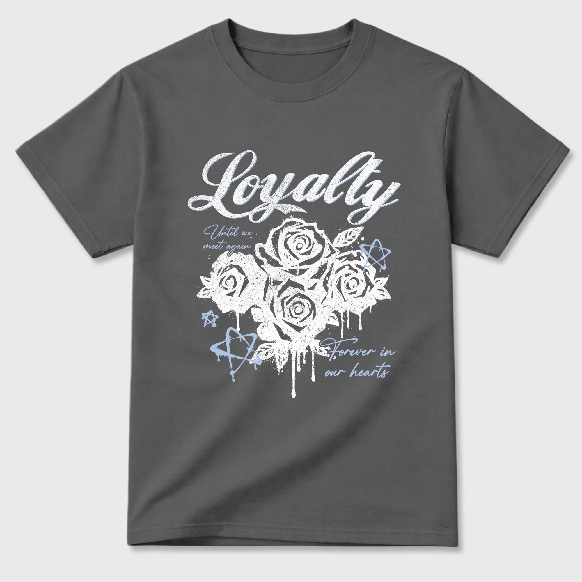 Sneaker match tees – Sneaker Tees To Match Air Jordan 5 Wolf Grey Shoes – Loyalty Tee Cool Grey 2
