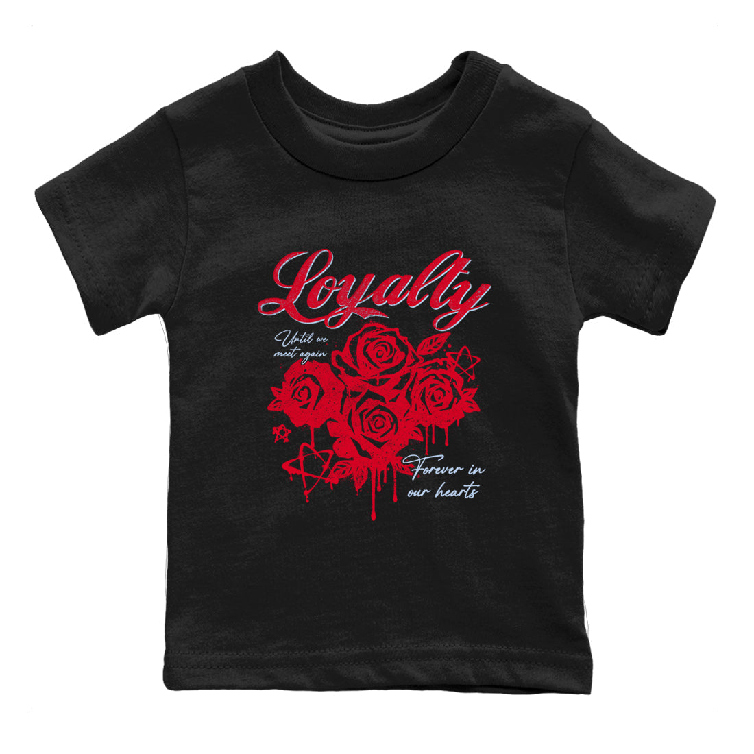 Sneaker match tees – Sneaker Tees To Match Air Jordan 6 Reverse Infrared Shoes – Loyalty Kids T-Shirt Black 2