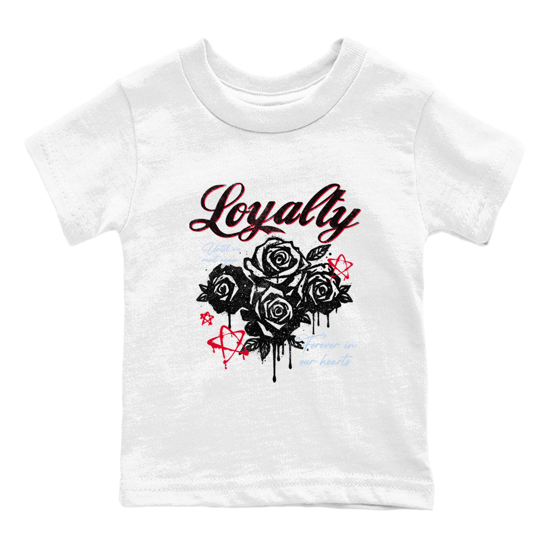 Sneaker match tees – Sneaker Tees To Match Air Jordan 6 Reverse Infrared Shoes – Loyalty Kids T-Shirt White 2