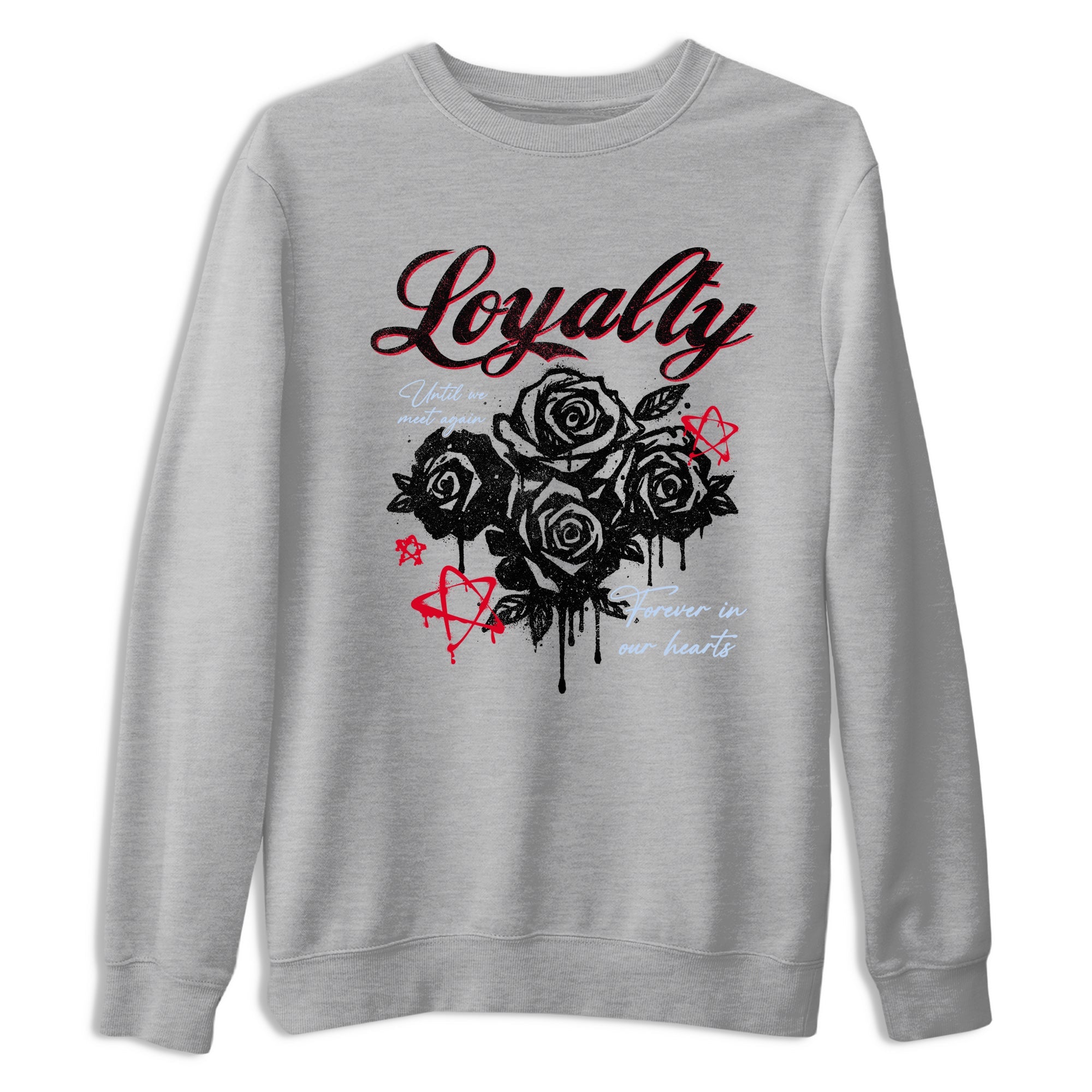 Sneaker match tees – Sneaker Tees To Match Air Jordan 6 Reverse Infrared Shoes – Loyalty Tee Heather Grey 2