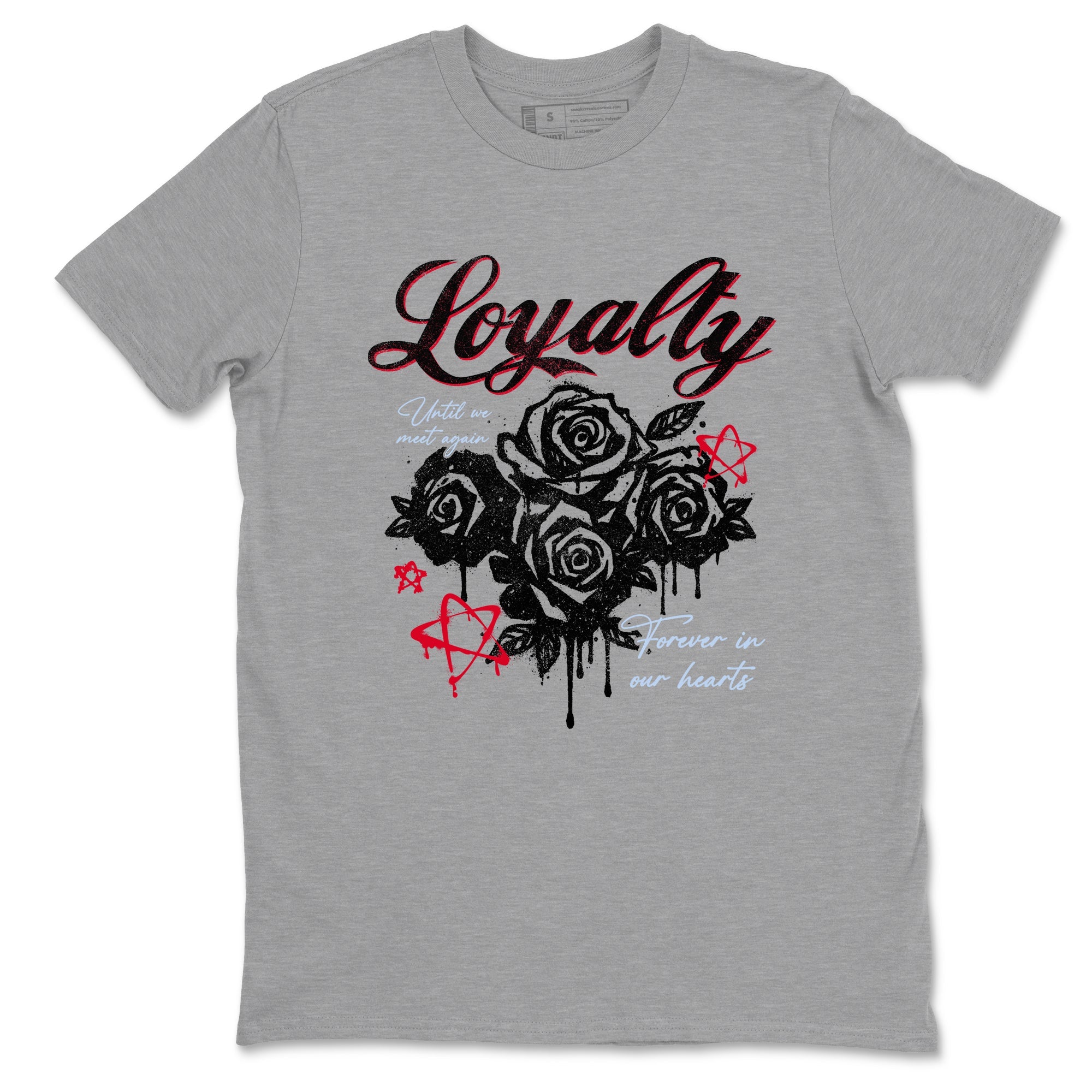 Sneaker match tees – Sneaker Tees To Match Air Jordan 6 Reverse Infrared Shoes – Loyalty Tee Heather Grey 2