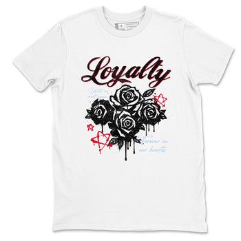 Sneaker match tees – Sneaker Tees To Match Air Jordan 6 Reverse Infrared Shoes – Loyalty Tee White 2