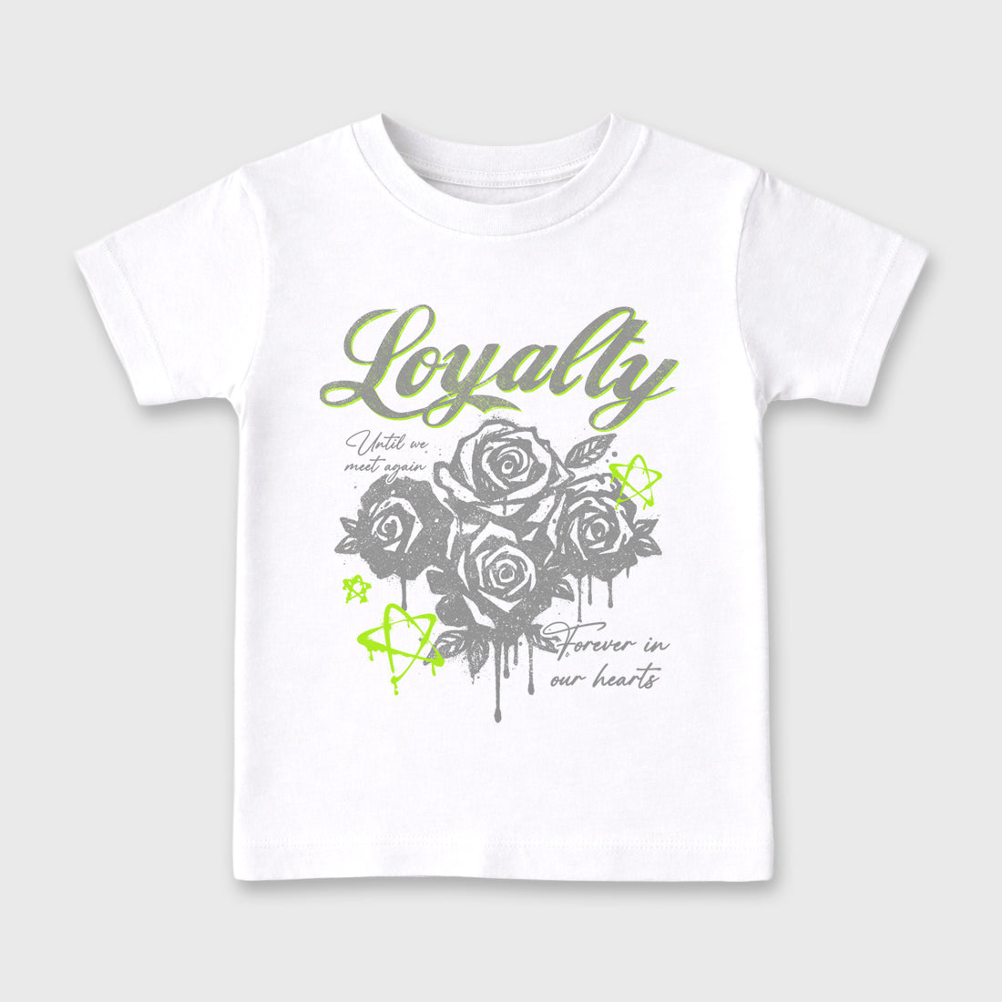 Sneaker match tees – Sneaker Tees To Match Air Max 90 Neon Yellow Shoes – Loyalty Kids T-Shirt White 2