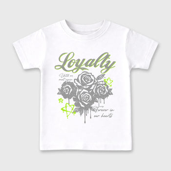 Sneaker match tees – Sneaker Tees To Match Air Max 90 Neon Yellow Shoes – Loyalty Kids T-Shirt White 2