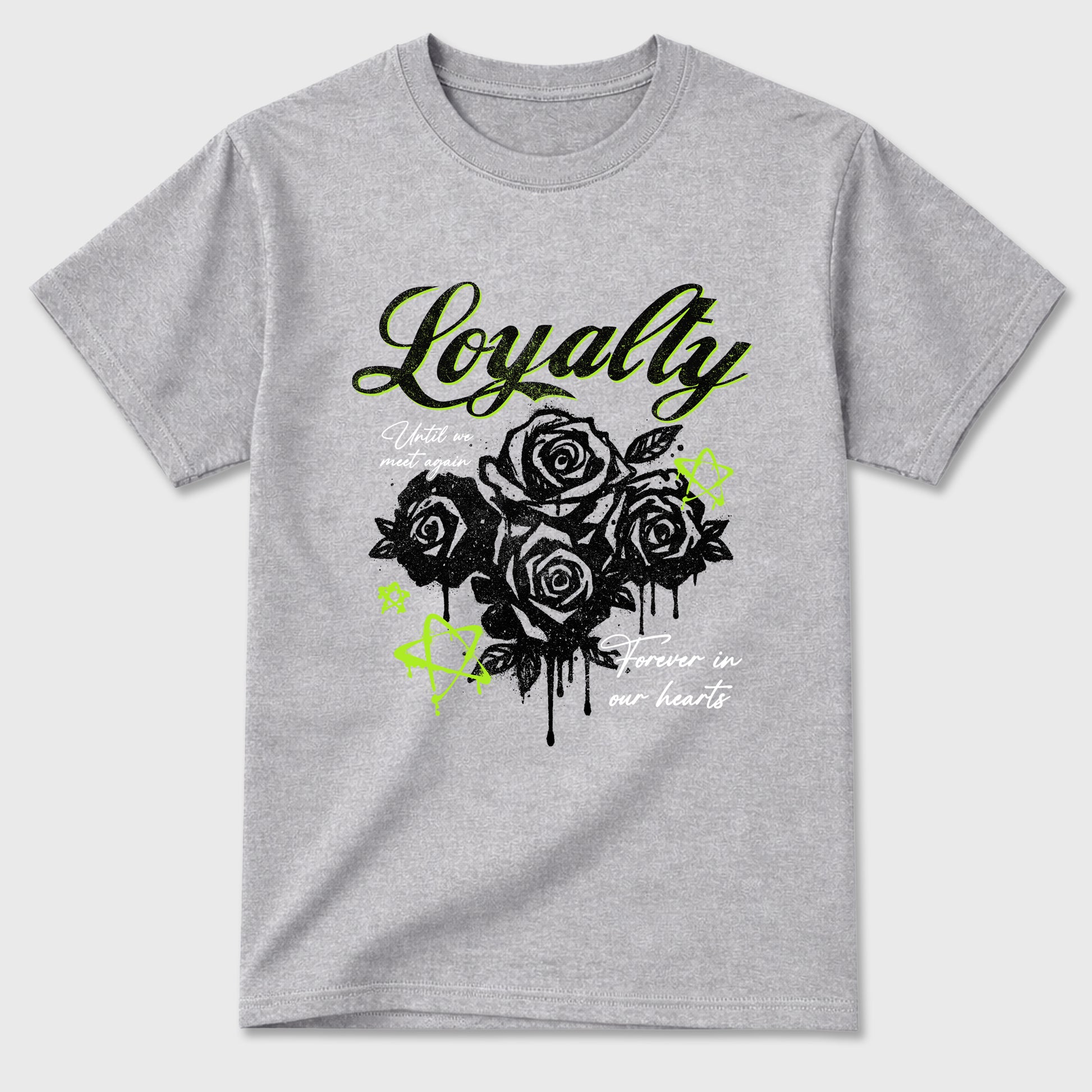 Sneaker match tees – Sneaker Tees To Match Air Max 90 Neon Yellow Shoes – Loyalty Tee Heather Grey 2