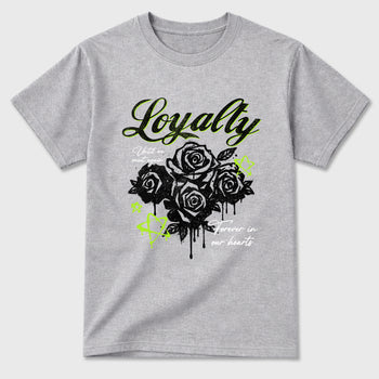 Sneaker match tees – Sneaker Tees To Match Air Max 90 Neon Yellow Shoes – Loyalty Tee Heather Grey 2