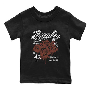 Sneaker match tees – Sneaker Tees To Match Dunk Low Football Shoes – Loyalty Kids T-Shirt Black 2